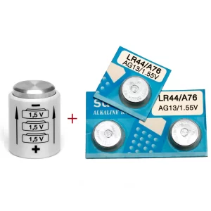 BATTERY ADAPTER for KIEV 60 or 6C-6S TTL PRISM + 3 BATTERIES 1,5V LR44