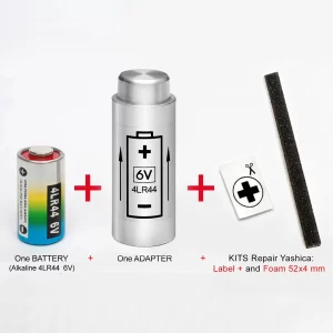 YASHICA Electro 35 G, GL, GS, GT, GTN, GSN. and MG-1, AX SLR - ADAPTER + BATTERY + KIT