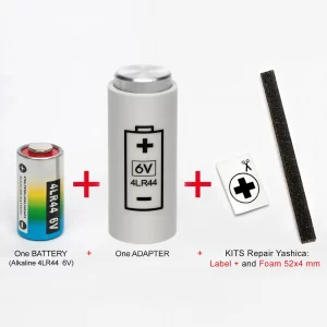 ADAPTER + BATTERY for YASHICA ELECTRO 35, GL, G, GS, GSN, GTN, GT, AX SLR, MG-1