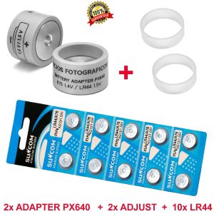 2 Adaptadores PX640 + 10 pilas LR44 1,5V