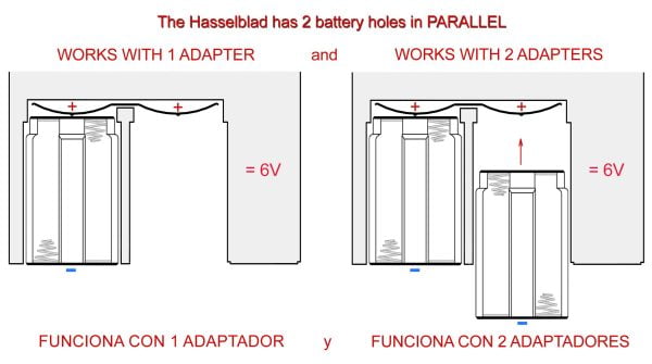 Adapter battery Hasselblad